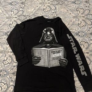 Star Wars Darth Vader Size Small Black Long Sleeve T-Shirt